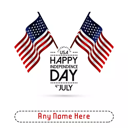 Write name on 4th of July Holiday weekend 2024 images