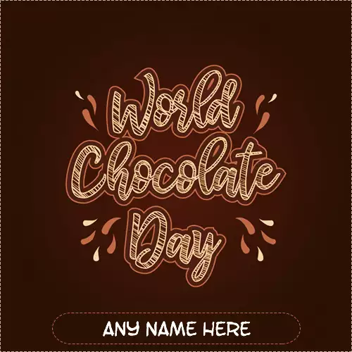 International Chocolate Day 2024 Image With Name