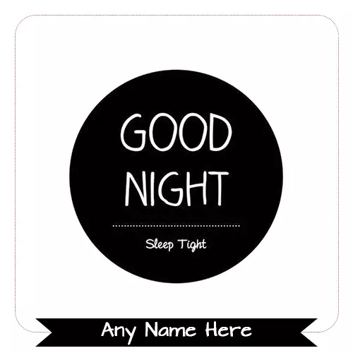 Write Name On Good Night Full Moon Image Status