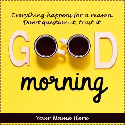 Good Morning Wishes Card With Name