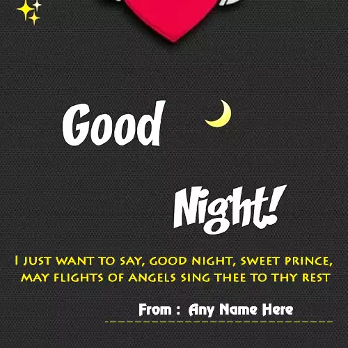 Good Night Card Images With Name