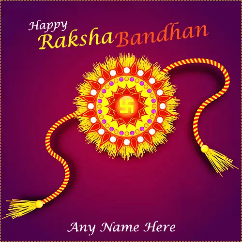 Write Name On Rakhi Wishes For Brother