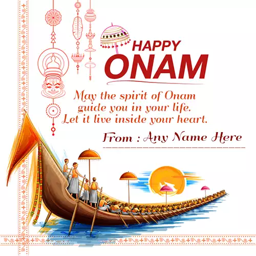 Write Name On Onam 2024 Festival Greetings Images And Photo