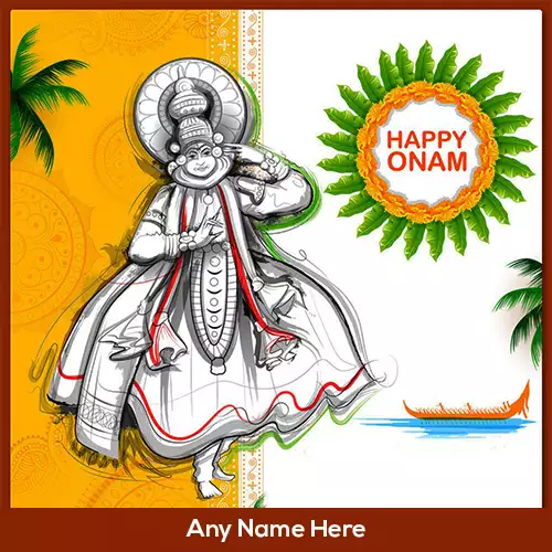 Write Name On Onam Pookalam 2024 Wishes With Images