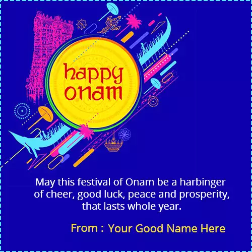 Write Name On Onam Wishes Cards Images And Pictures