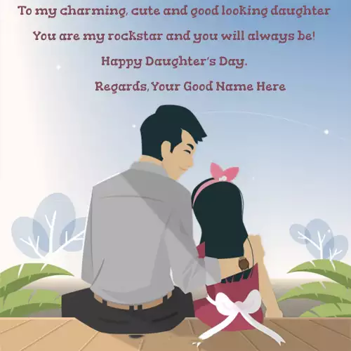Happy Daughters Day Quotes Images With Name