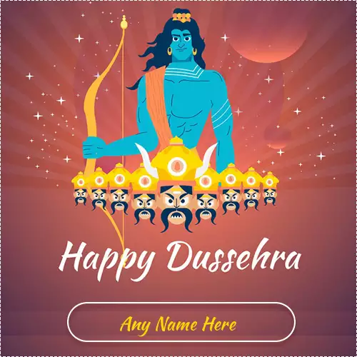 Happy Dussehra In Advance Images with name