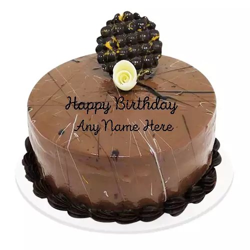 Chocolate Praline Birthday Cake With Name