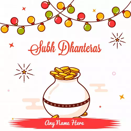 Wish You Shubh Dhanteras 2025 With Name