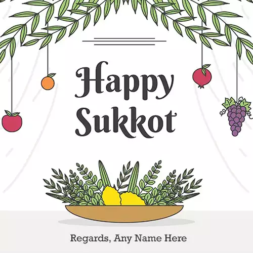 Happy Sukkot Holiday 2024 Images With Name