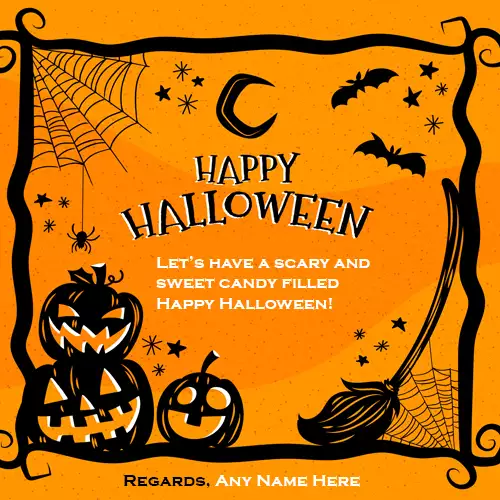Halloween 2024 Greeting Card With Name