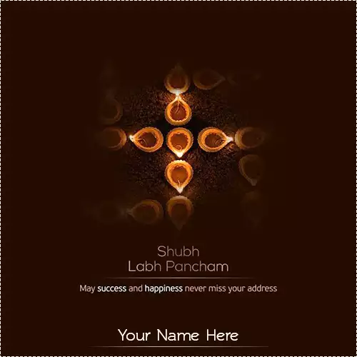 Write Name On Shubh Labh Panchmi Wishes quotes messages Images