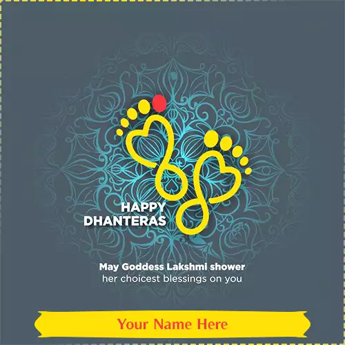 Happy Dhanteras Wishes Photos with Name