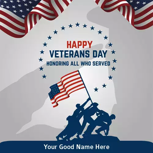 Write Your Own Name On Veterans Day Honoring All Who Served