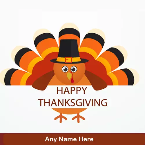 Happy Thanksgiving Turkey Bird Images With Name Edit