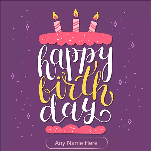Enter Name On Birthday Card