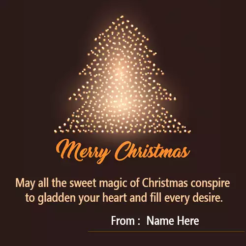 Merry Christmas 2024 Card with Name Edit