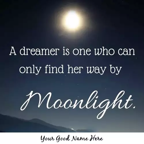 Good Night Moonlight Quotes With Your Name
