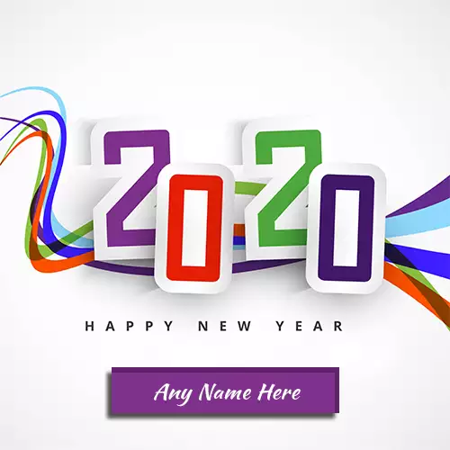 Happy New Year 2020 Wishes Photos with Name Edit