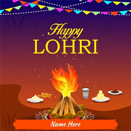 Lohri 2024 Cards With Name