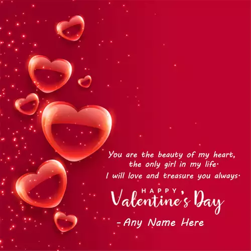 Write Name On Valentine Day 2024 Greeting Card Photos