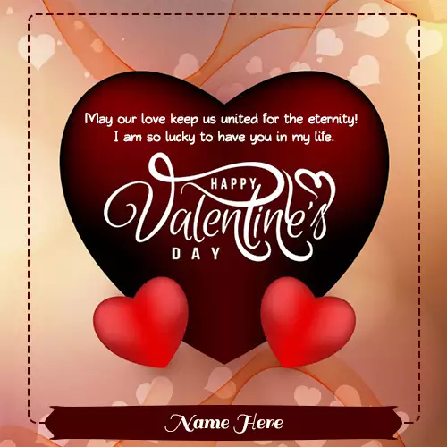 Write Name In Valentine Day 2024 Greeting Card