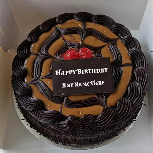 Birthday Chocolate Flavour Cake Name