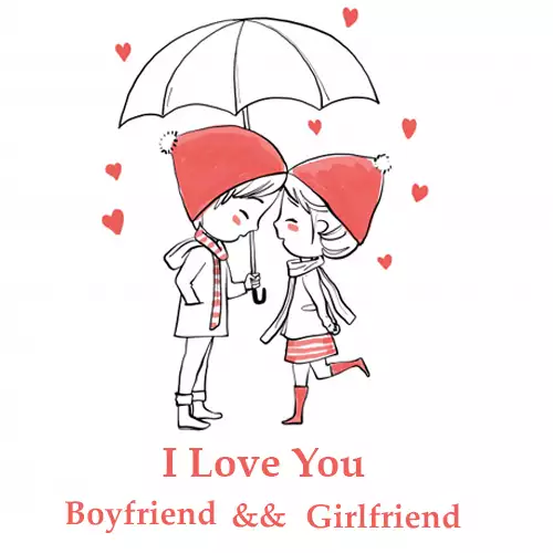 I Love You Romantic Couple Cartoon Images With Name