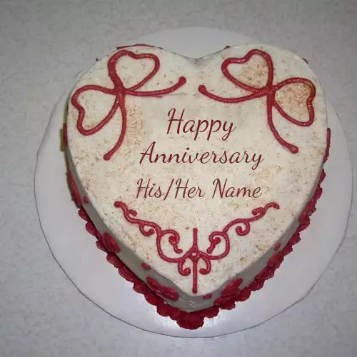 Wedding Anniversary Wishes Cake With Name