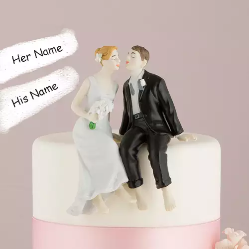 Anniversary Wishes For Couple Cake With Name