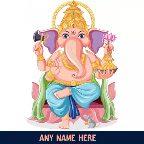 Ganpati Ji HD Pics For Dp With Name