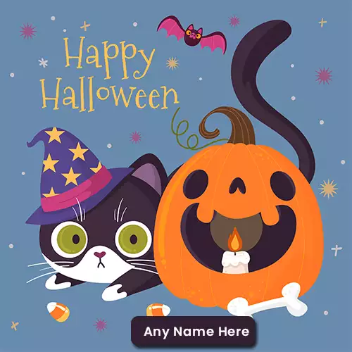 Happy Halloween Cute Wallpaper With Name Free Download