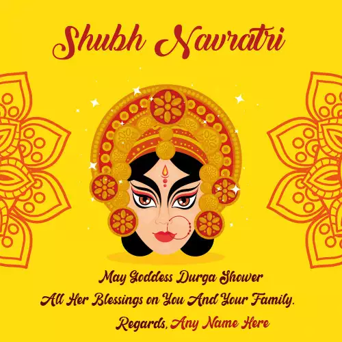 Happy Shubh Navratri 2024 Quotes With Name