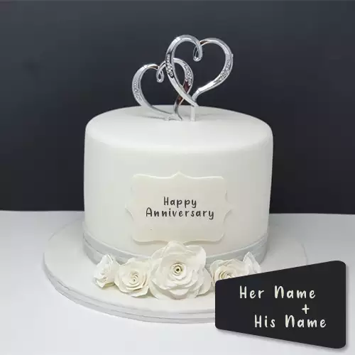 Name Edit Happy Anniversary Cake Write Name