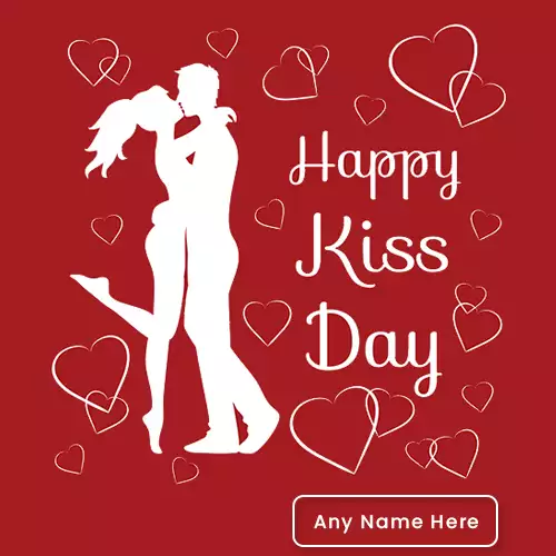 Happy Kiss Day Pic For Girlfriend With Name