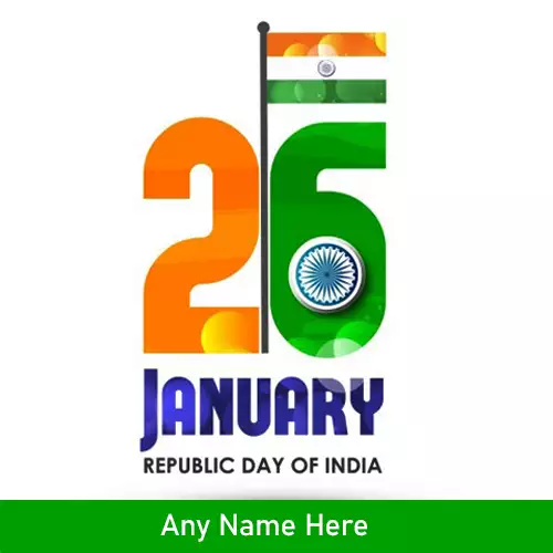 Indian Flag Republic Day For Whatsapp DP With Name