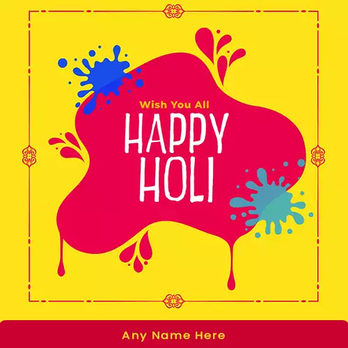 Happy Holi 2024 Whatsapp Dp Images With Name