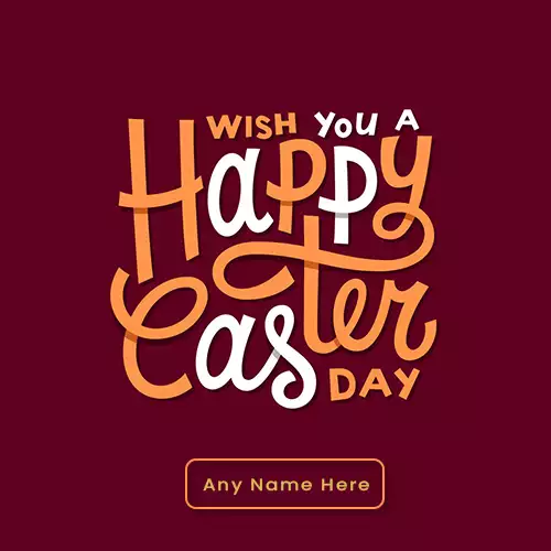 Images on Easter Day With Name Writing