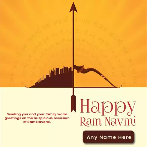 Write Name On Shri Ram Navami Images For Whatsapp Status