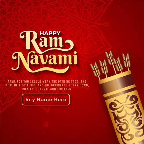 Lord Shri Rama Navami Wishes With Name