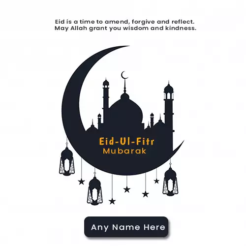 Write in An Eid Ul Fitr Card With Name