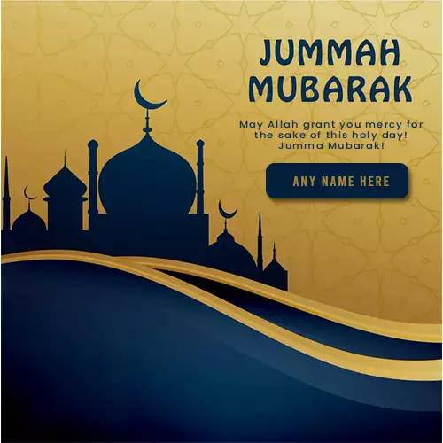 Jumma Mubarak Greetings Images With Name