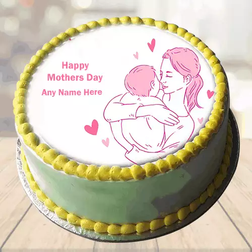 Write Name On Mothers Day Special Cake Images