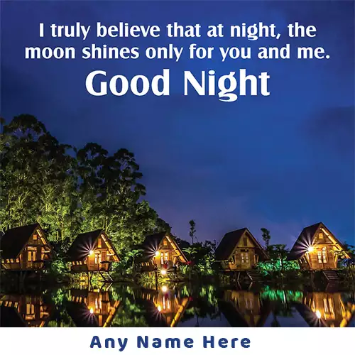 My Name Write Good Night Images Download Free