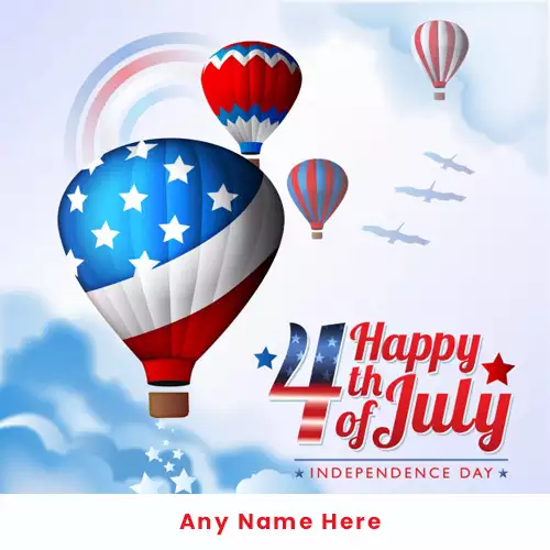 Happy Independence Day USA Pictures With Name