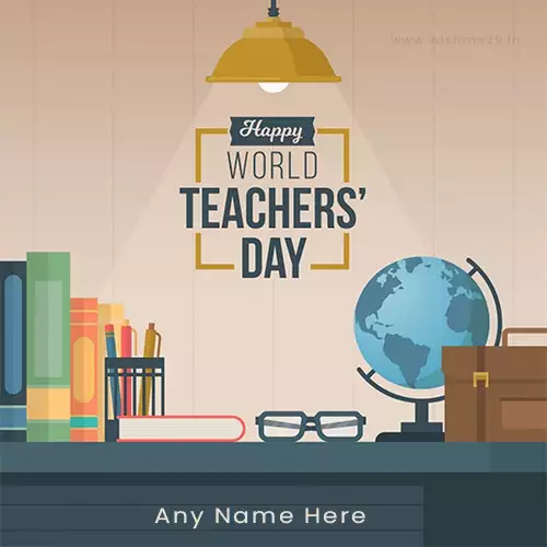 Write Name On Happy Teachers Day 2024 Profile Pic
