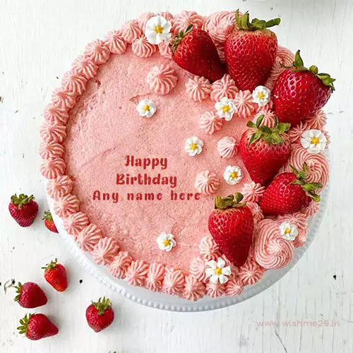Beautiful Birthday Cake With Name Writing Online