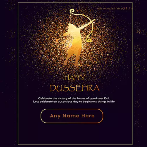 Online Dussehra Vijayadashami 2024 Greetings With Name