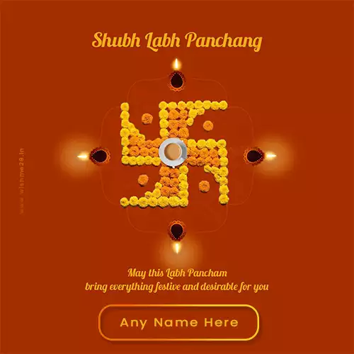 Write Name On Labh Pancham 2025 Pictures Edit