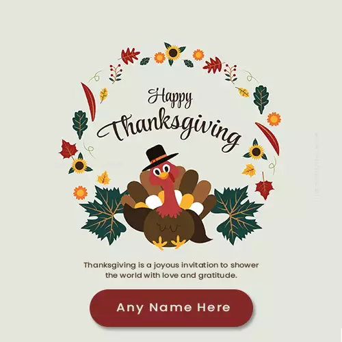 Thanks Giving DP With Name Generator